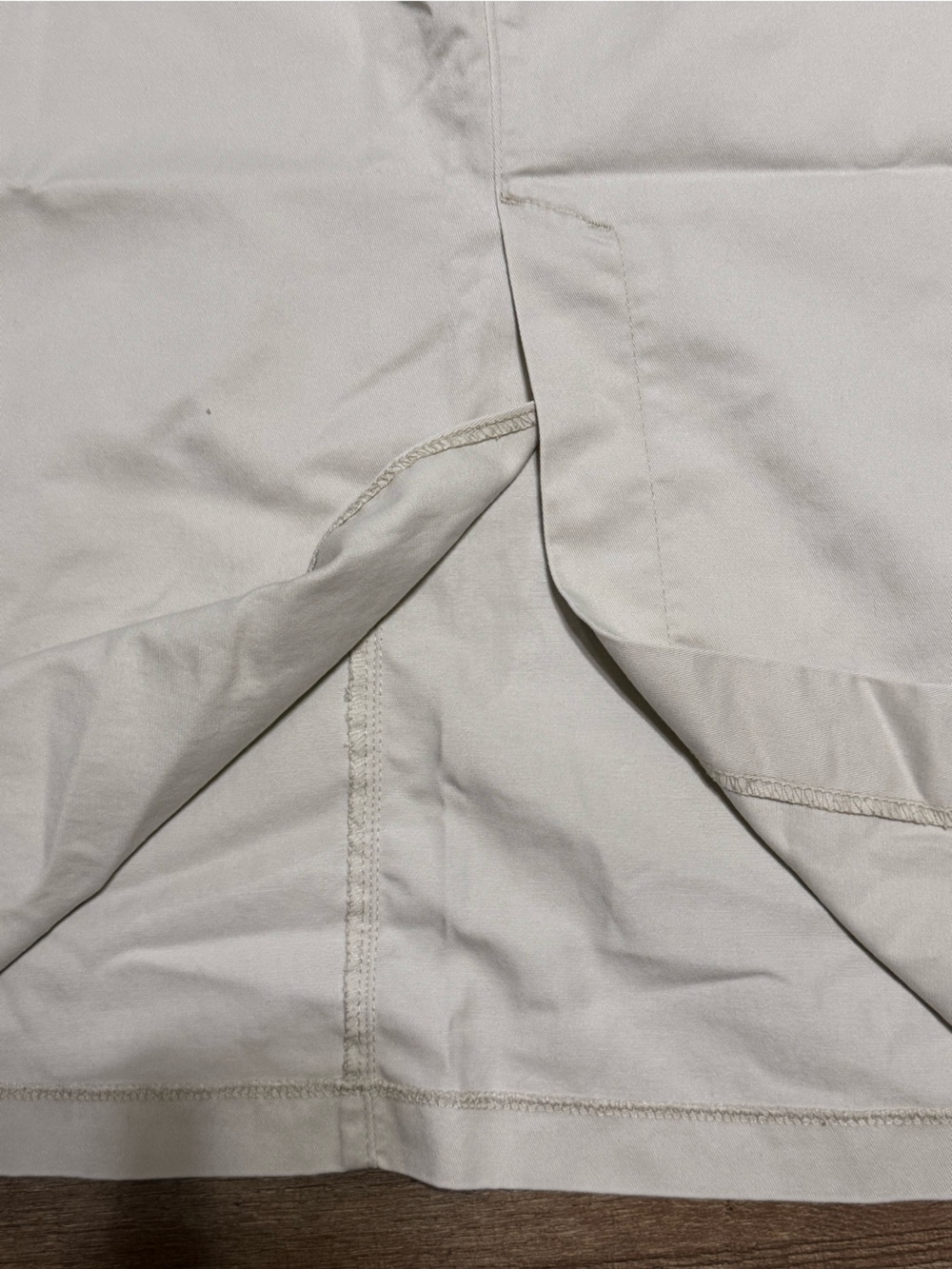 Vtg 90s Lee Chino Canvas Straight Long Skirt - Beige Utility Gorpcore •Size 16• - Picture 9 of 11